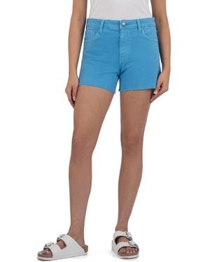 Kut From The Kloth Jane Raw Hem Mid Rise Denim Shorts - Blue