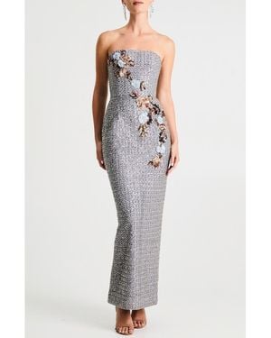 HELSI Silvia Floral Sequin Strapless Cocktail Dress - Multicolor