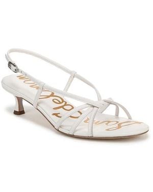 Sam Edelman Cressa Slingback Kitten Heel Sandal - White