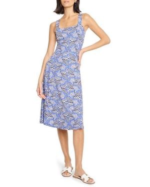 NIC+ZOE Dana Ocean Jewel Jersey Dress - Blue