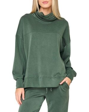 Gibsonlook Cowl Neck Sweatshirt - Green