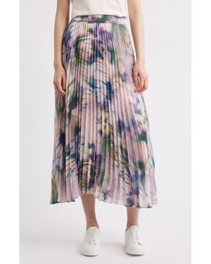 BOSS Vlissole Pleated Midi Skirt - Pink