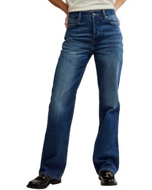 Free People Holly Ripped Bootcut Jeans - Blue