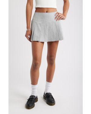 BP. Pleated Miniskort - White