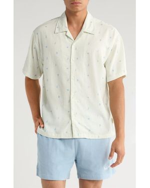 Museum of Peace & Quiet Doves Cotton Camp Shirt - White