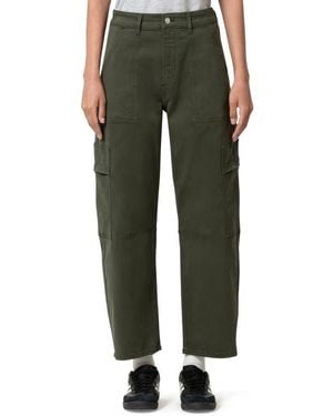 Mavi Vinnie Ivy Ankle Barrel Leg Twill Cargo Pants - Green