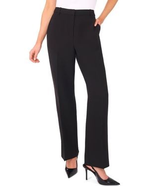Halogen® High Waist Straight Leg Pants - Black