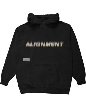 STUDENTS Alignment Cotton Fleece Hoodie - Black