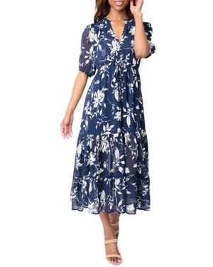 Gibsonlook Kira Drawstring Maxi Dress - Blue
