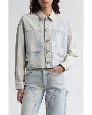 Ulla Johnson The Bobbi Denim Trucker Jacket - Gray