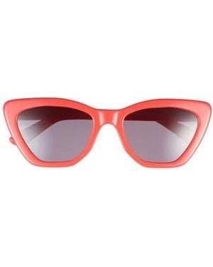 DIFF Camila 55Mm Gradient Square Sunglasses - Red