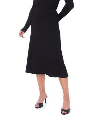 Ted Baker Rib Midi Skirt - Black