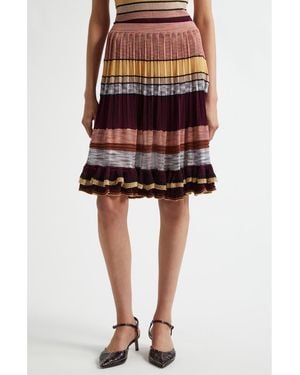 Ulla Johnson Eios Pleated Knit Skirt - Black