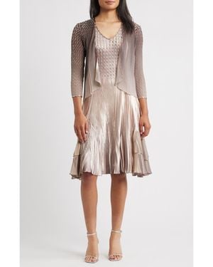komarov charmeuse a line dress & jacket 2PC Dress/Jacket Set main image 0