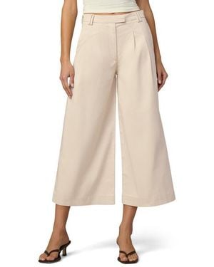 Joe's Jeans Pleated Culotte Pants - Natural