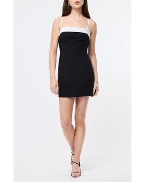 French Connection Azra Two-Tone Minidress - Black