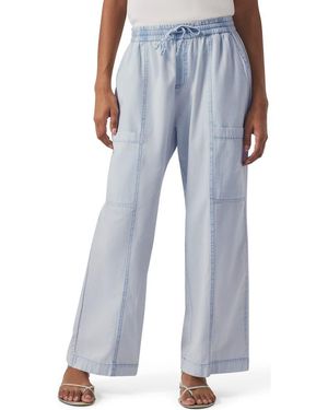 Splendid Stripe Wide Leg Pants - Blue