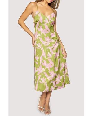 Lost + Wander Floral Alcazar Midi Sundress - Yellow