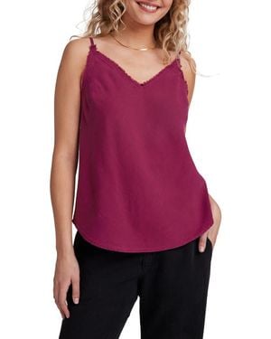 Bella Dahl Frayed Edge Camisole - Purple