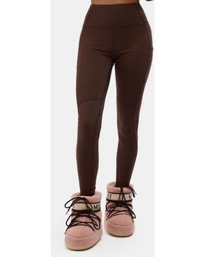 Halfdays Hallie High Waist Leggings - Brown