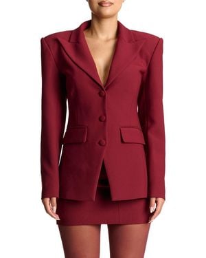 Naked Wardrobe Fitted Blazer - Red