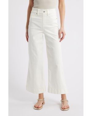 Spanx Spanxshape Everywear Cropped Wide Leg Jeans - White