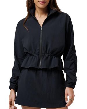 Travis Mathew Timeless Breezeblend Peplum Jacket - Black