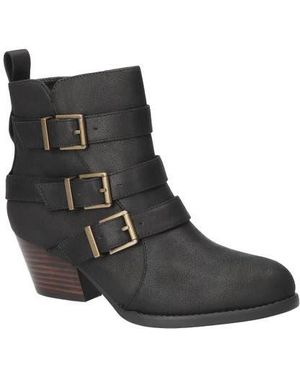 Bella Vita Bowie Buckle Strap Bootie - Black