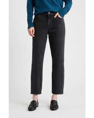 Nordstrom High Waist Slim Straight Leg Jeans - Blue