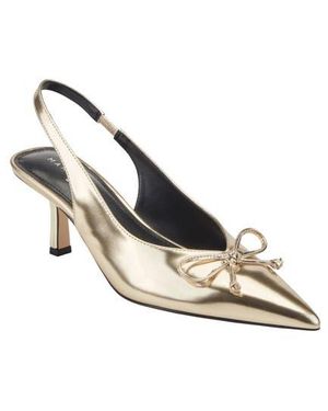 Marc Fisher Gretel Slingback Pointed Toe Bow Pump - White