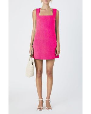 French Connection Birdie Square Neck Minidress - Pink