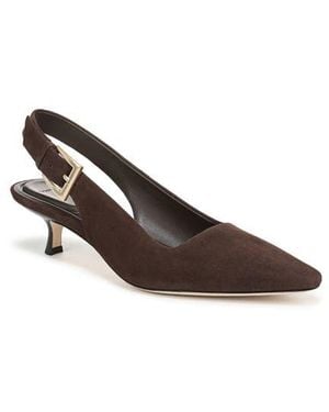 Vince Shasta Kitten Heel Slingback Pump - Brown