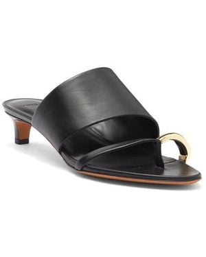 Vince Suzie Kitten Heel Flip Flop - Black