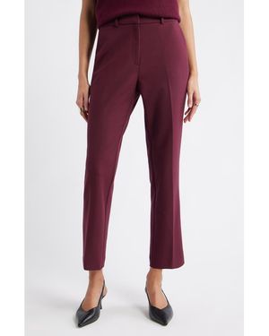 Nordstrom The Lena Slim Cropped Pants - Red