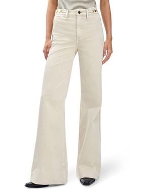 Rag & Bone Skylar High Waist Flare Trouser Jeans - Natural