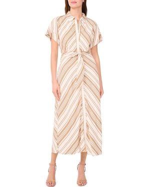 Halogen® Tie Front Dolman Sleeve Maxi Dress - Pink