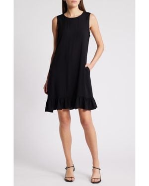 Halogen® Sleeveless Shift Dress - Black
