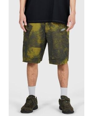 Pleasures Oval Tactical Cargo Shorts - Green