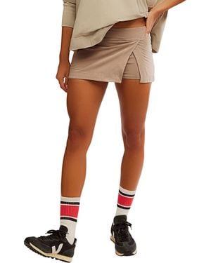 Free People Fp Movement Hot Shot Miniskort - Brown