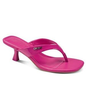 DKNY Mackey Kitten Heel Flip Flop - Pink