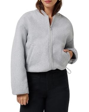 Travis Mathew Rustic Retreat Bomber Jacket - Gray
