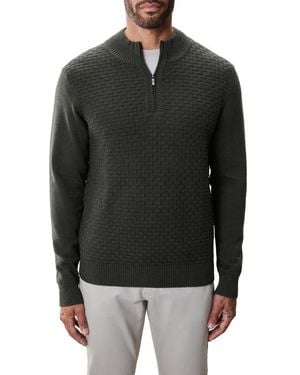 Robert Barakett Gellar Half Zip Sweater - Black