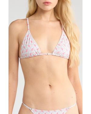 PacSun Delphinium Ring Triangle Swim Top - Pink