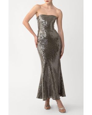 SAU LEE Ciara Sequin Strapless Mermaid Gown - Multicolor