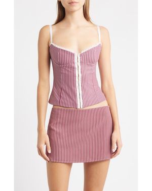Bella Venice Caroline Stripe Camisole - Purple