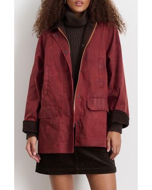 Alex Mill Madison Waxed Cotton Jacket - Red