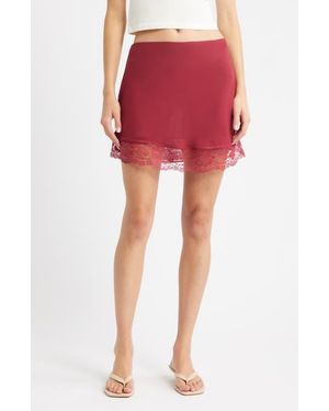 Bella Venice The Sienna Slip Skirt - Red