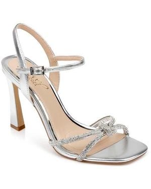 Badgley Mischka Madison Ankle Strap Sandal - White