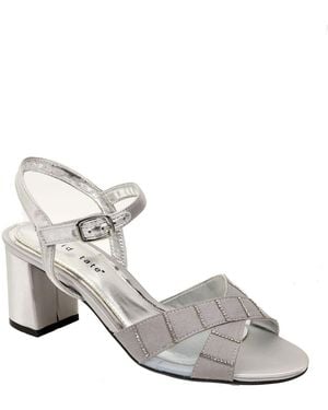 David Tate Cocktail Ankle Strap Sandal - Metallic