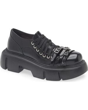 Simone Rocha Low Platform Buckle Boot - Black